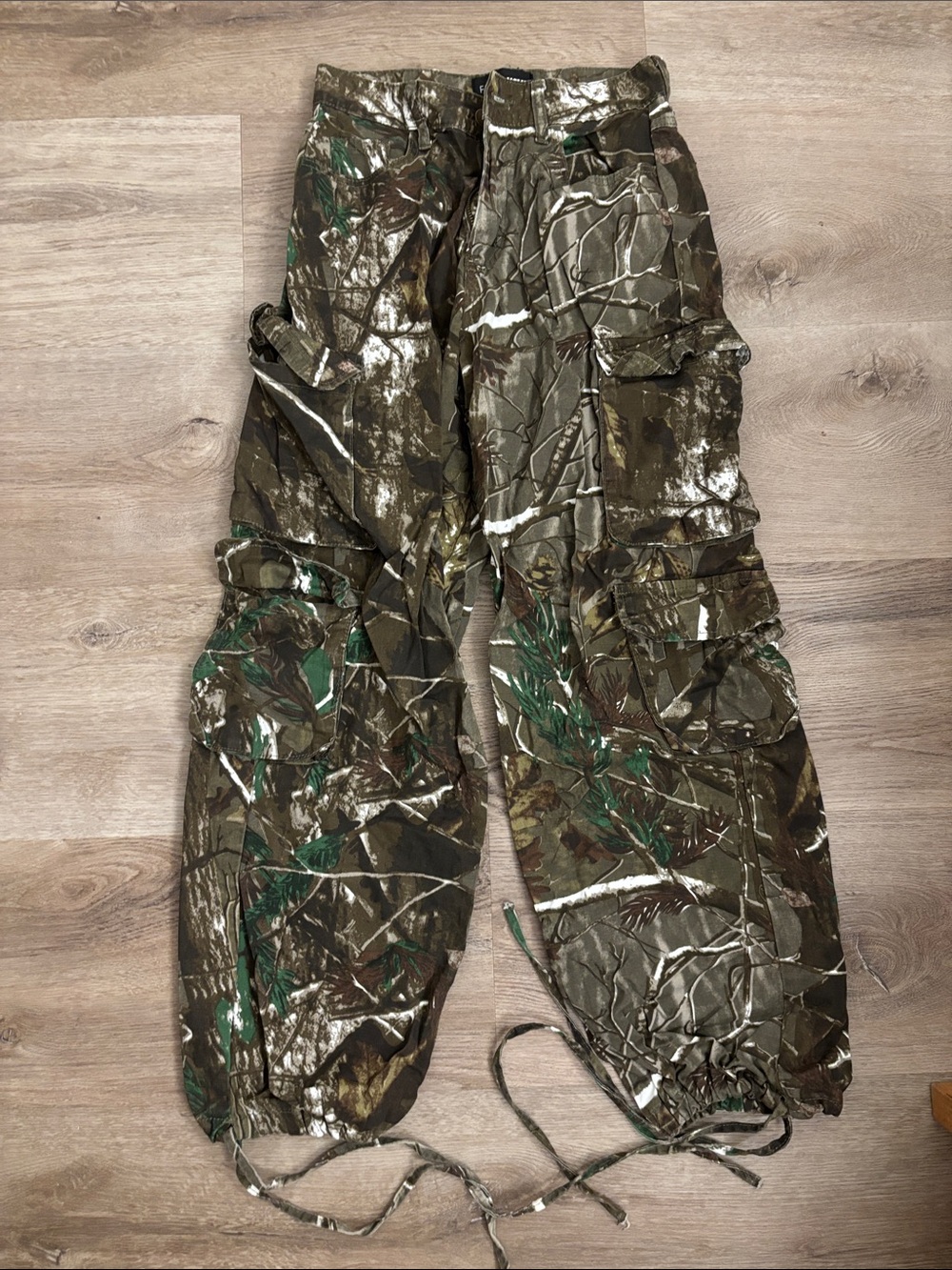 Fashion Nova Green Brown Camo Cargo Joggers